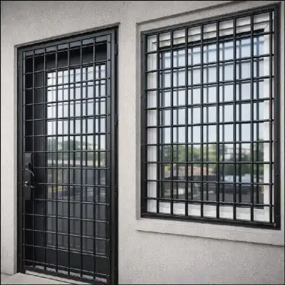 Grades de Proteção em Ferro Maciço Quadrado com Lanças Torneadas - Serralheria no Leblon, Rio de Janeiro RJ
